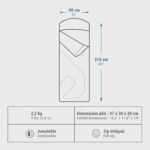 Saco de dormir transformable en edredón Quechua Arpenaz 0º - Imagen 3