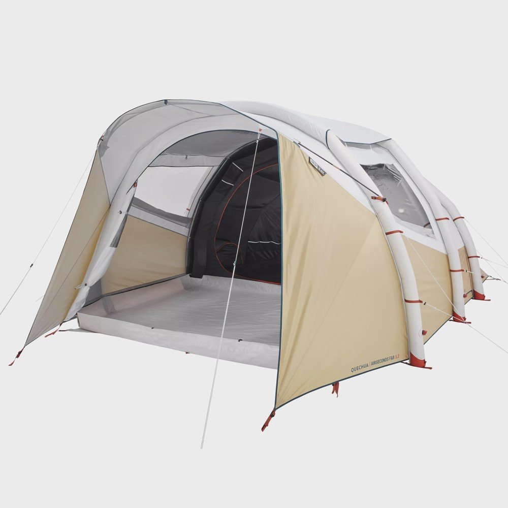 M8584565_img01 Tienda de campaña familiar 5 personas hinchable Quechua Airseconds 5.2 F&B - Imagen 1