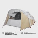 Tienda de campaña familiar 5 personas hinchable Quechua Airseconds 5.2 F&B - Imagen 4